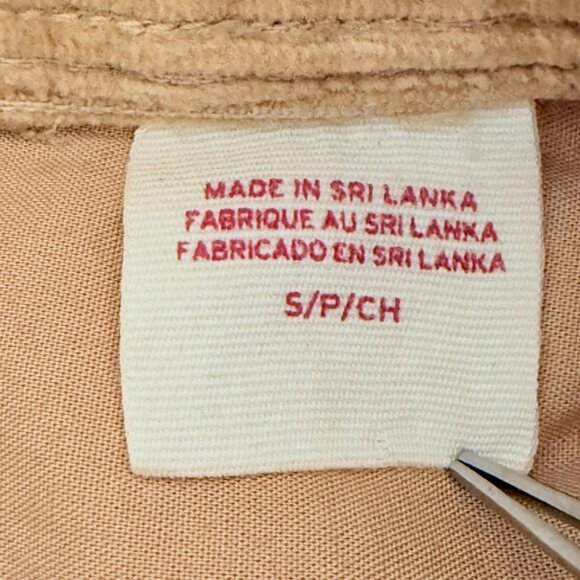 Levi's Women's Long Sleeve Relaxed Fit Button-Up Corduroy Tan Shirt Size Small - Picture 8 of 11